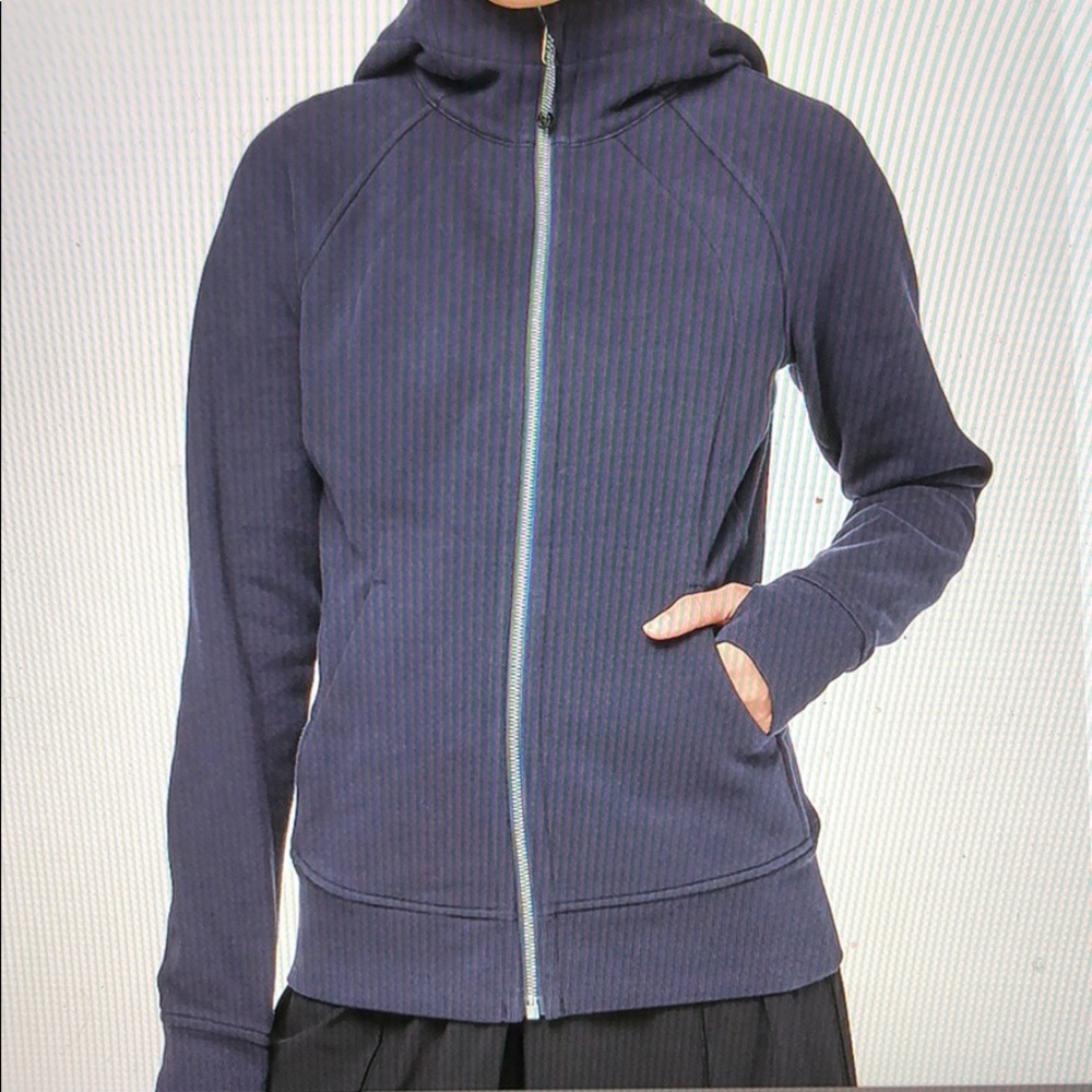 Lululemon Scuba Hoodie Light Cotton Fleece in Navy